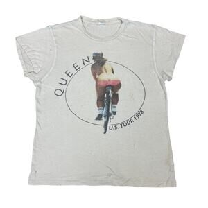 Madeworn Queen US Tour 1978 Distressed Bicycle Shirt Women's XS